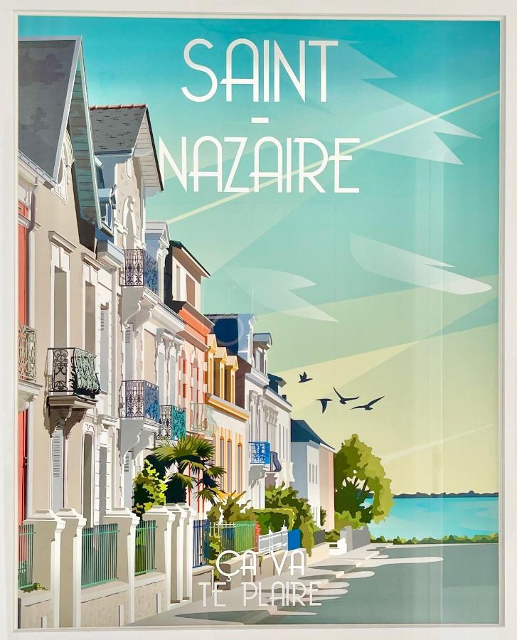 St Nazaire - L'Art Deco - Stationnement Gratuit - Centre Ville - Wifi Fibre Saint-Nazaire  Kültér fotó